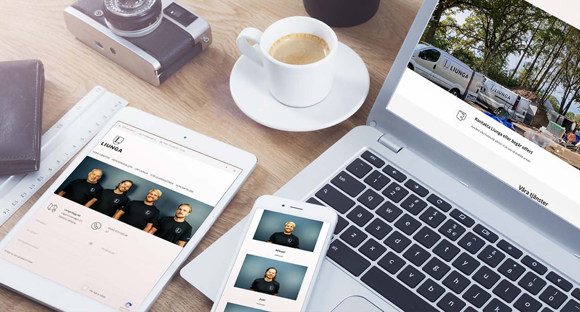 Foto föreställande Liunga.se – Hemsida med konverteringsfokus