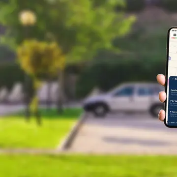 Foto föreställande Appen Parking Time - Den digitala P-skivan