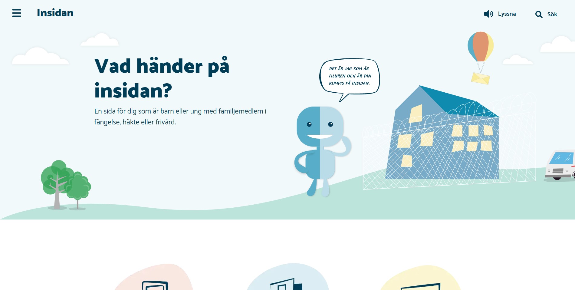 Foto föreställande Insidan – Hemsida för barn med föräldrar inom Kriminalvården