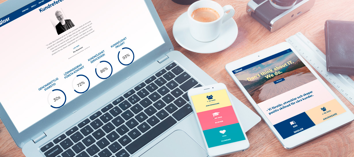 Foto föreställande Qlosr – Hemsida med SEO