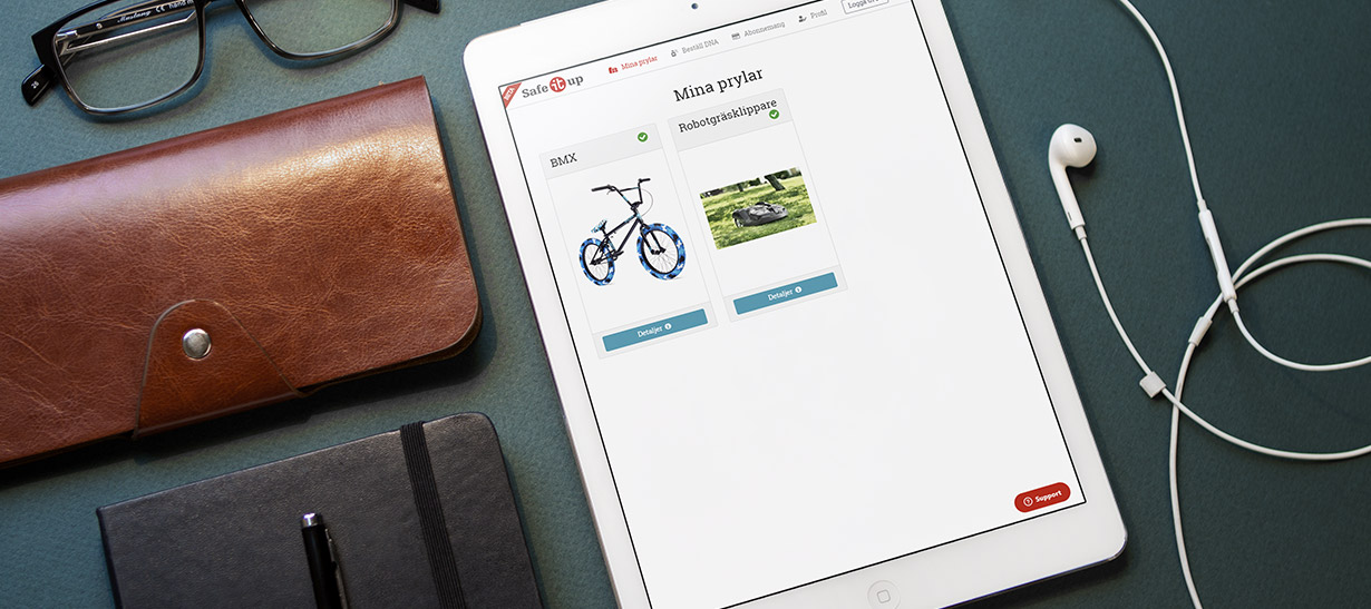 Foto föreställande Safe It Up – App för smart DNA-märkning av ägodelar