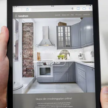 Foto föreställande  - Digital homestyling till Trendhems nya webbapplikation